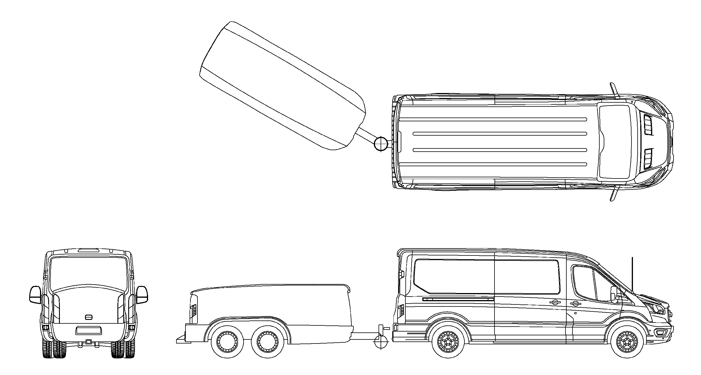 Proposed Ford E-Transit with Glideway system